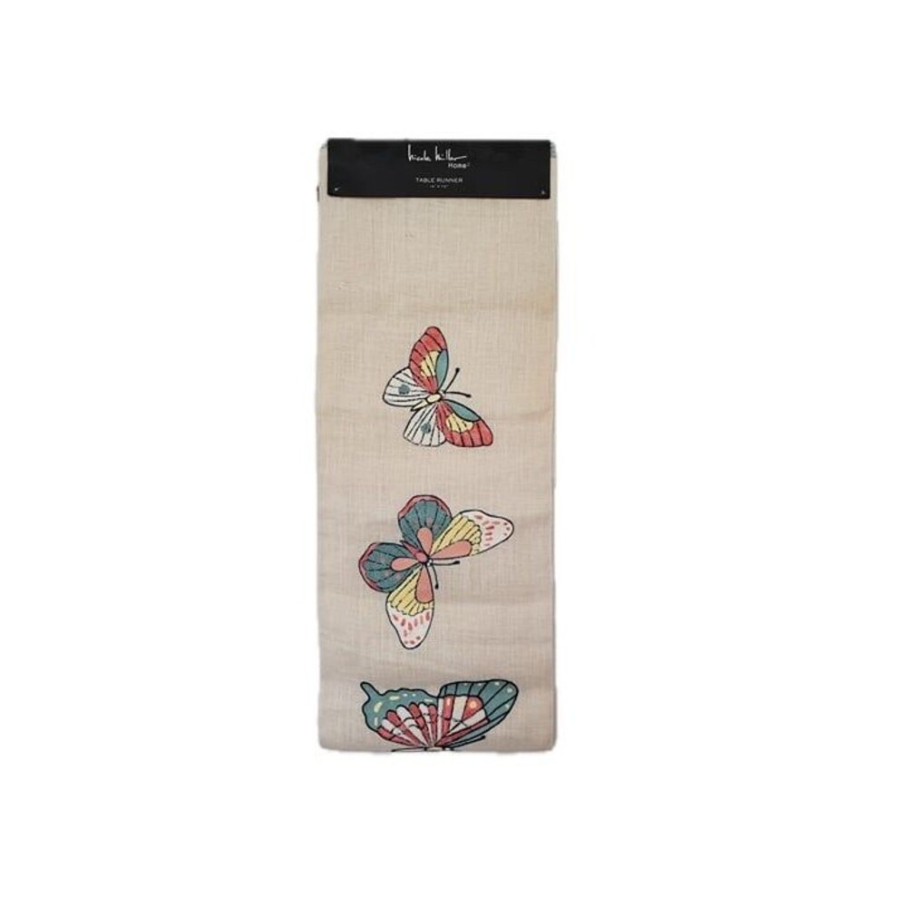 Nicole Miller Butterfly Table Runner